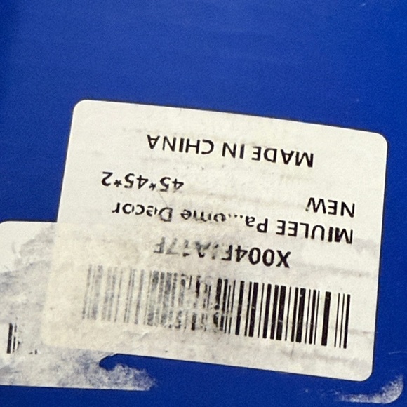 18”x18” Blue and Cream Decorative Throw Pillow Covers Coastal Boho - Picture 6 of 7